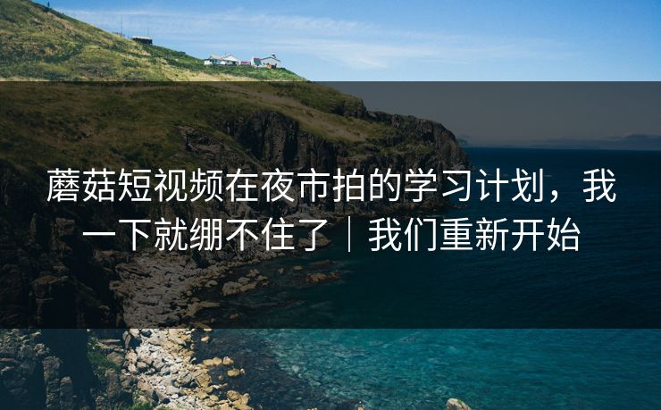 蘑菇短视频在夜市拍的学习计划,我一下就绷不住了|我们重新开始 蘑菇短视频在夜市拍的学习计划,我一下就绷不住了|我们重新开始